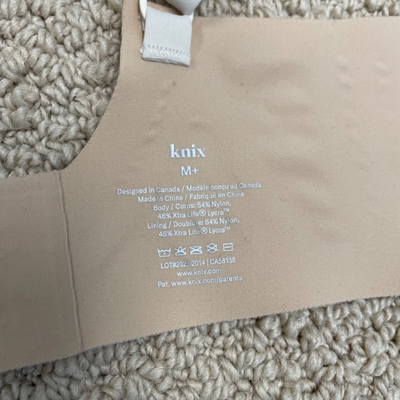 Knix Revolution V-Neck Invisible Wireless Bra Beige Women M+ - Picture 3 of 8